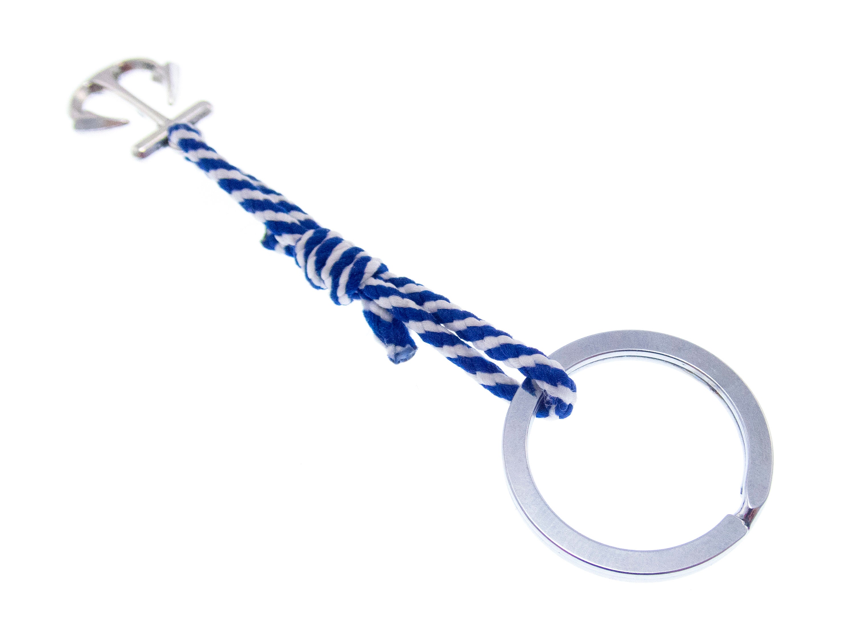 Nautical Knot Handmade Keychain Rope Keychain, Key Holder, Nautical  Accessories, Gift for Him, Blue Keychain, Paracord, Unisex, Knotted 