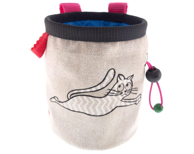 Funny Chalk Bag Kid, Small Rock Climbing Chalk Bag Attach Harness, Cute Bouldering Bag Girl Designs. S Size