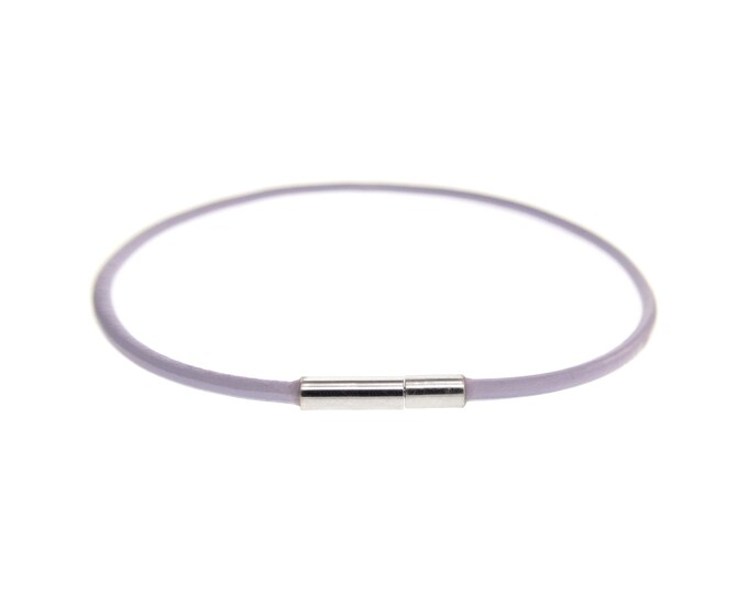Love Leather Bracelet Round Cord Genuine Leather Mens Cuff Womens. Jewelry for Men Simple Design for Him and Her. With Clasp Closure. XXL XL