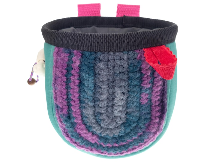 Cool Chalk Bag for Climbing Kids, Chalk Bag Indoor Bouldering Gear for Children, Coolest Rock Climbing Gym Small Chalkbag. S Size