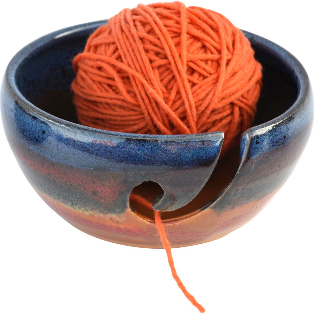 Ceramic Yarn Bowl by Lenny Mud