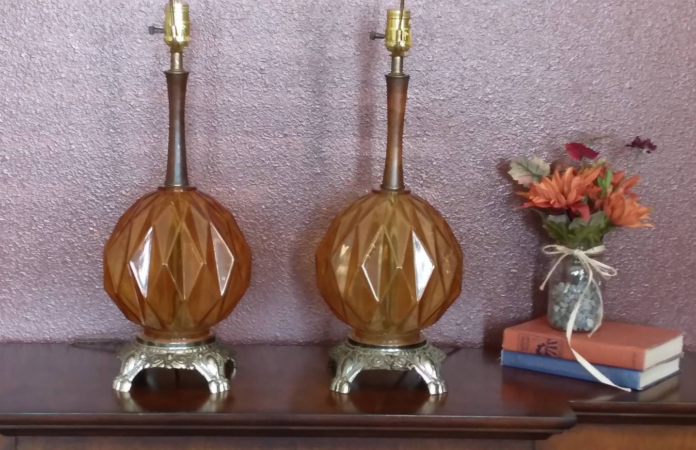 Novelty Crystal Corp. Vintage 1960's 70's Diamond Cut Etsy