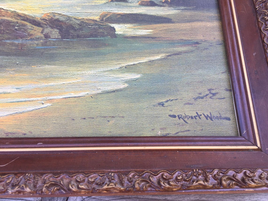 Robert Wood Sunset Shore Seascape Beach Landscape Print on | Etsy