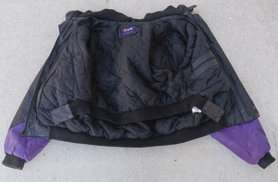 Retro Windbreaker Jacket Vintage Bill Blass Purple blue Full