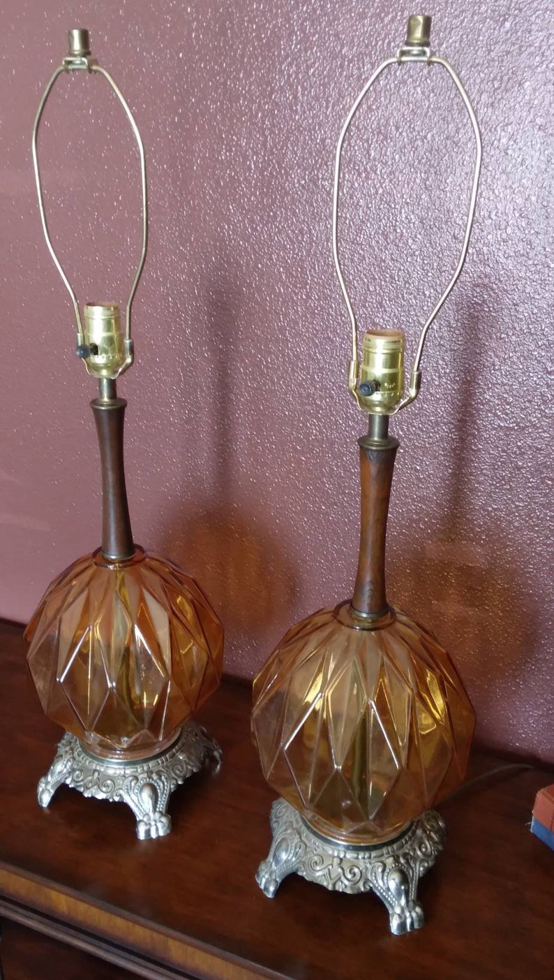 Novelty Crystal Corp. Vintage 1960's 70's Diamond Cut Etsy