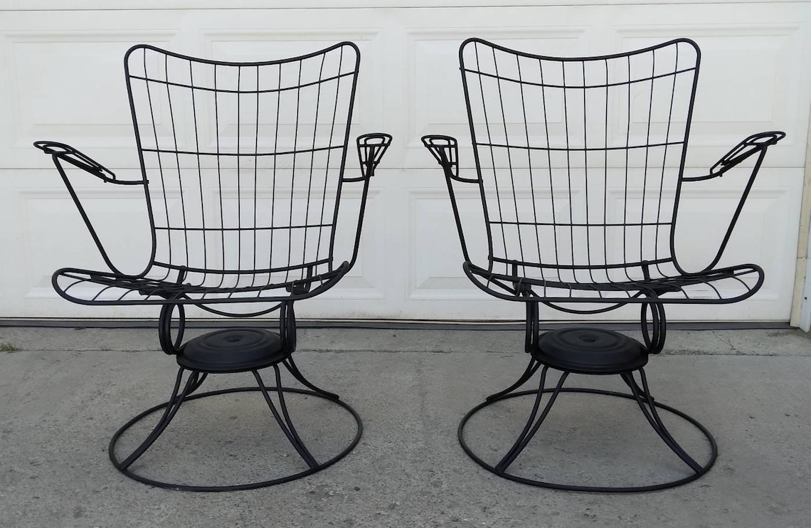 Vintage Homecrest Pair of Swivel Rocker Patio Chairs FREE Etsy