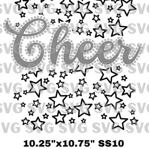 Cheer Star Scatter Strass SS10 Mall SVG