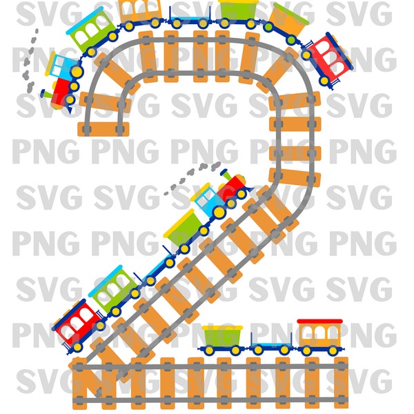 Choo Choo Train Number 2 PNG and SVG