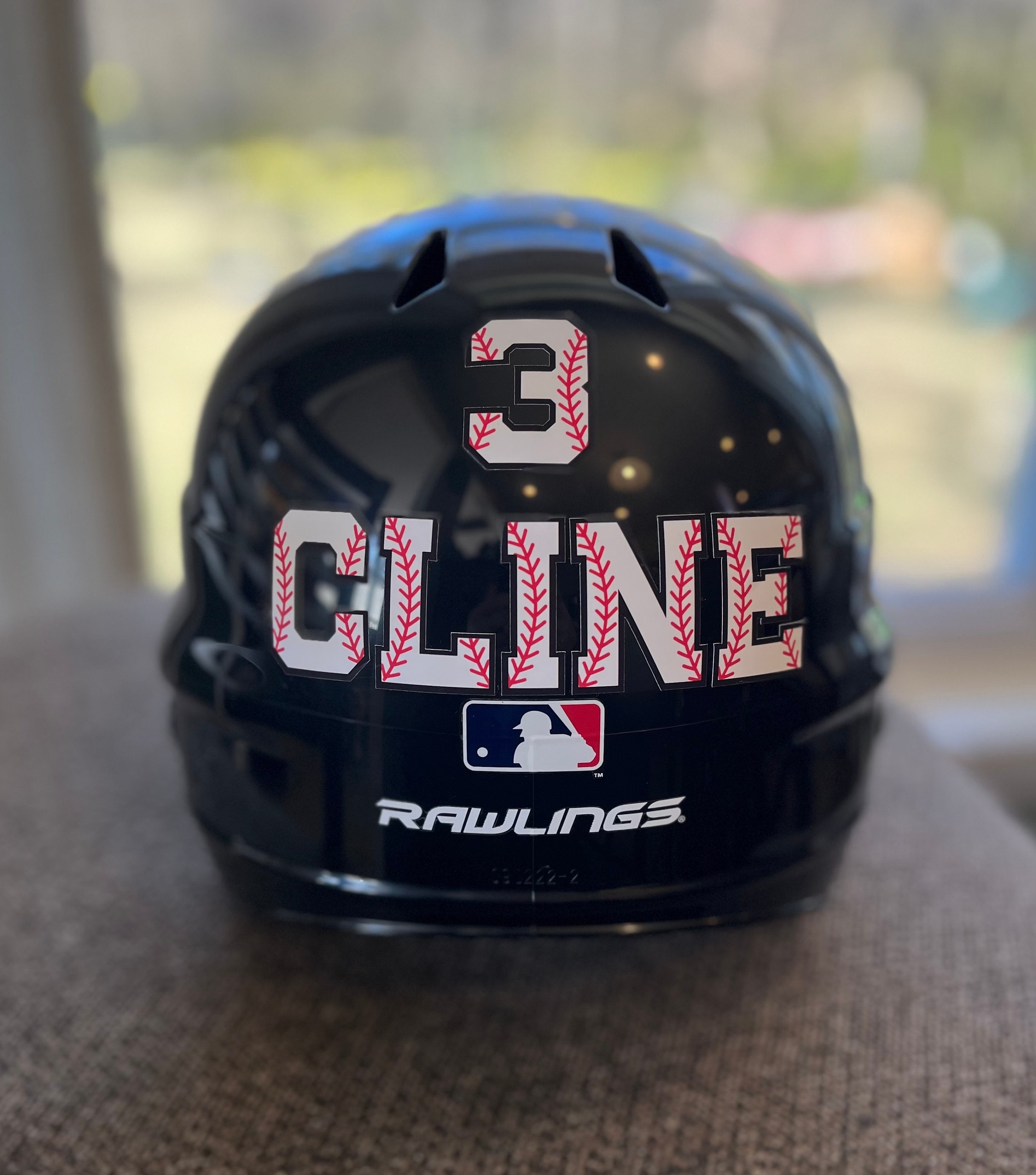 200 Pcs Baseball & Softball Helmet Decals - 0.98 Inch Vinyl Sports Stickers, Self-Adhesive, For Batting Helmets & Accessories