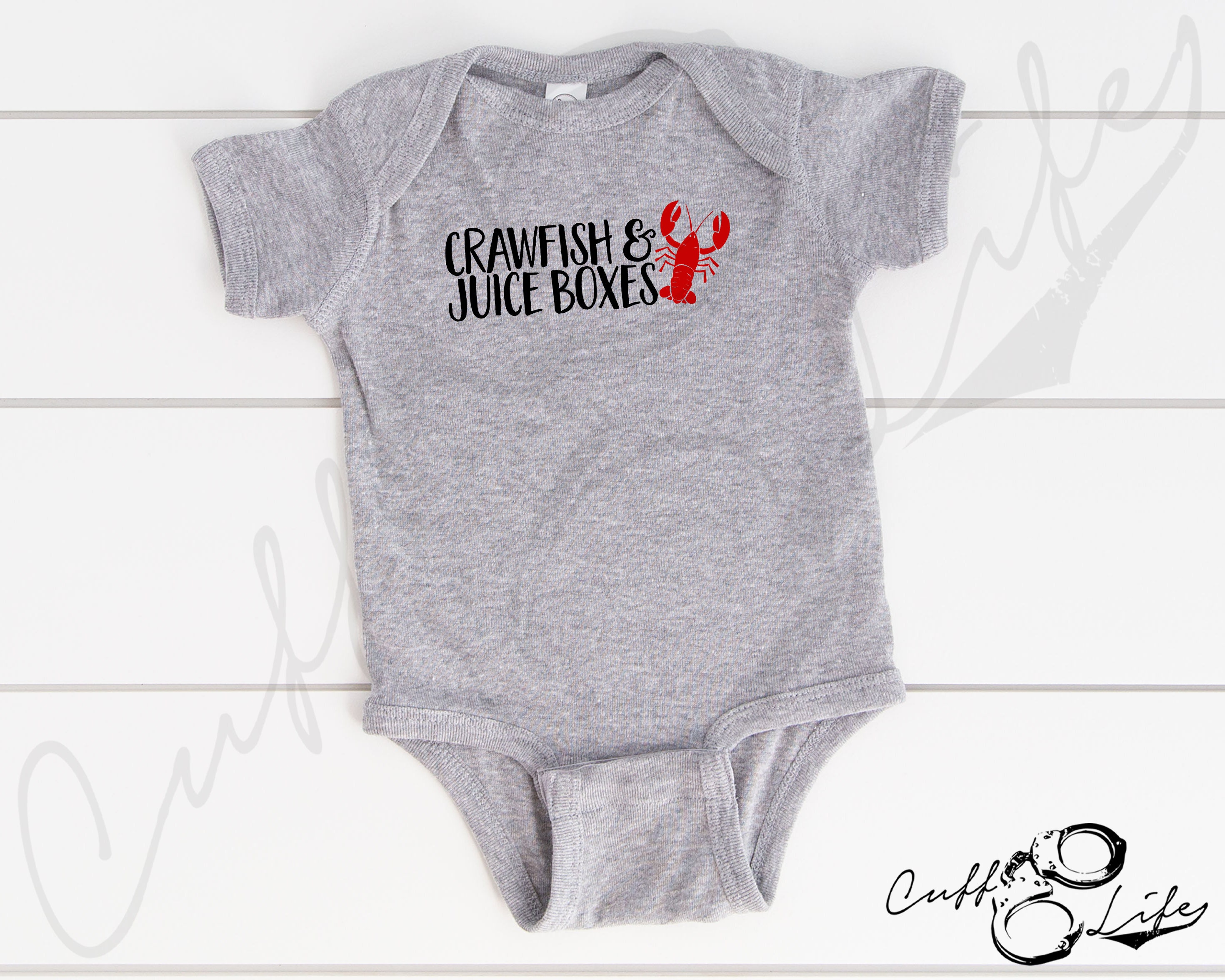 Crawfish & Juice Boxes © Infant Bodysuit / Crawfish Baby Shirt - Etsy