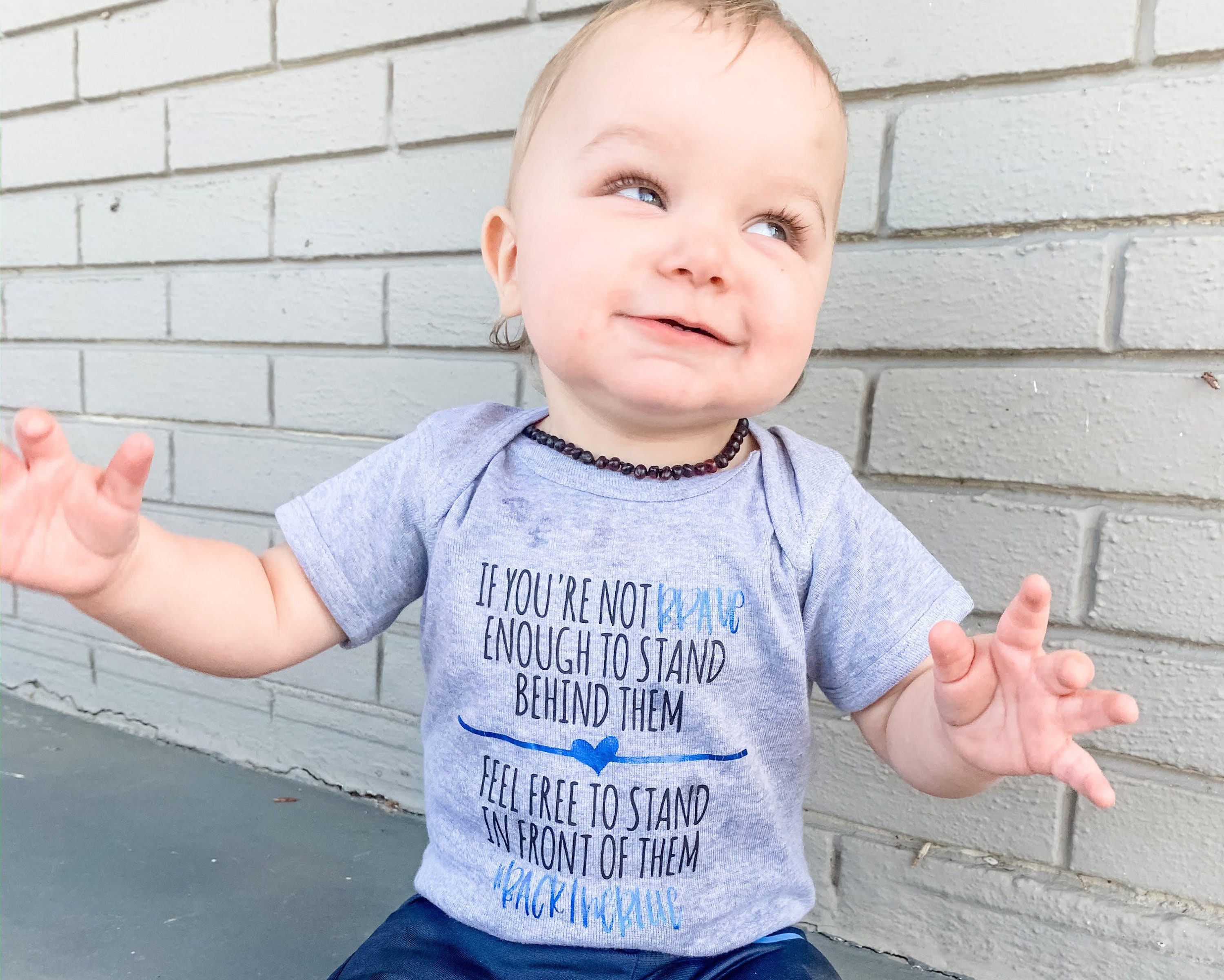 If You're Not Brave Enough © Infant Bodysuit / Back the - Etsy