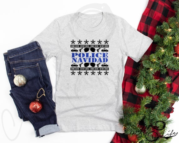 Police Navidad Ugly Christmas Sweater 