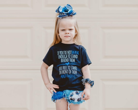 If You're Not Brave Enough © Kids Shirt / Thin Blue Line - Etsy