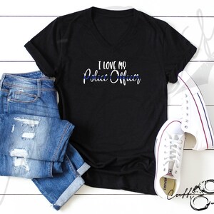 I Love My Police Officer © Boyfriend Fit Tee / Police Wife - Etsy