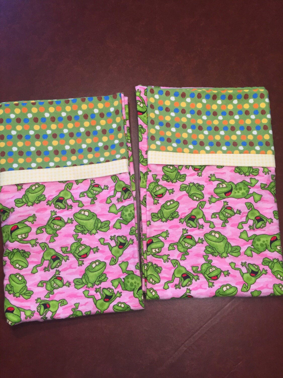 FLANNEL PILLOWCASE With Band Fits Standard Size Pillow Etsy