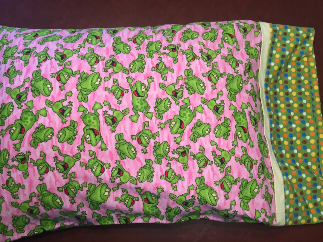 FLANNEL PILLOWCASE With Band Fits Standard Size Pillow Etsy