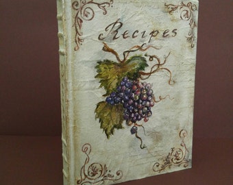 blank recipe book etsy