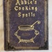 Bkank recipe book, Witches cauldron, Halloween book, Book of spells, Personalized book, Cookbook, Halloween display piece, Halloween cooking 
