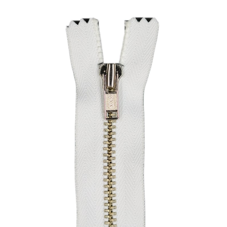 YKK 3 Metal Zipper Nickel Finish Open End Separating Etsy