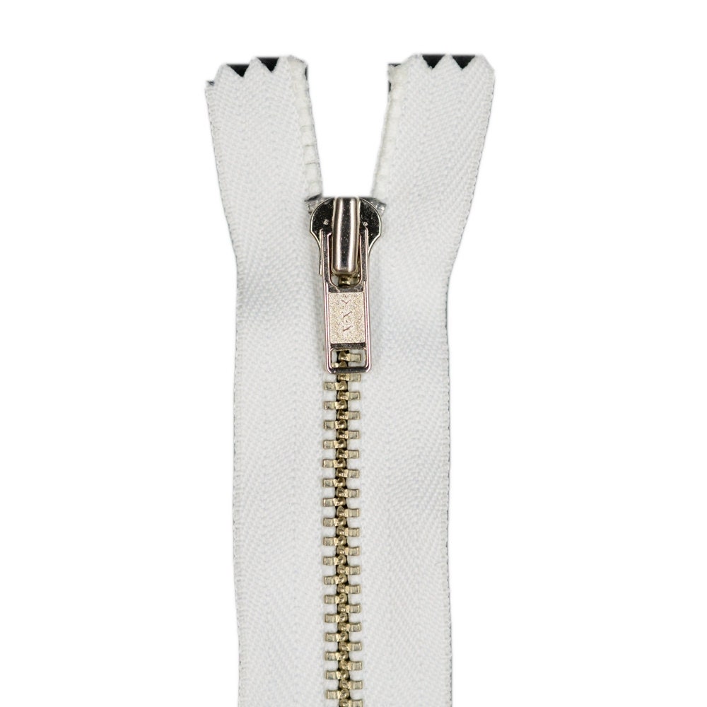 YKK #10 Metal Short Tab Slider Zipper Pull Hardware Gilt - 5 Pack