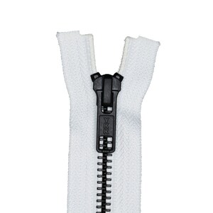 YKK #5 Metal Zipper Black Oxide Finish Open End - Separating