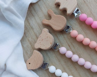 BASIC. Pacifier chain with silicone beads
