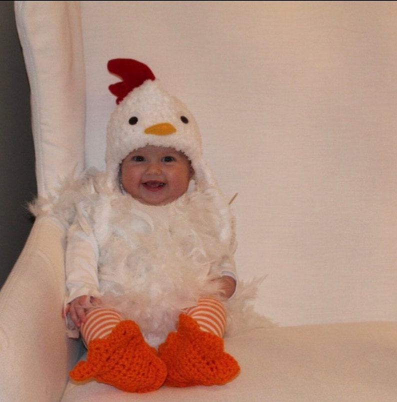 Crochet Chicken Costume Baby Chicken Costume Newborn Etsy