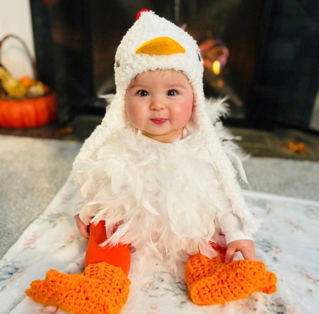 Baby Chicken Costume Halloween Toddler Costume Chicken Hat Etsy