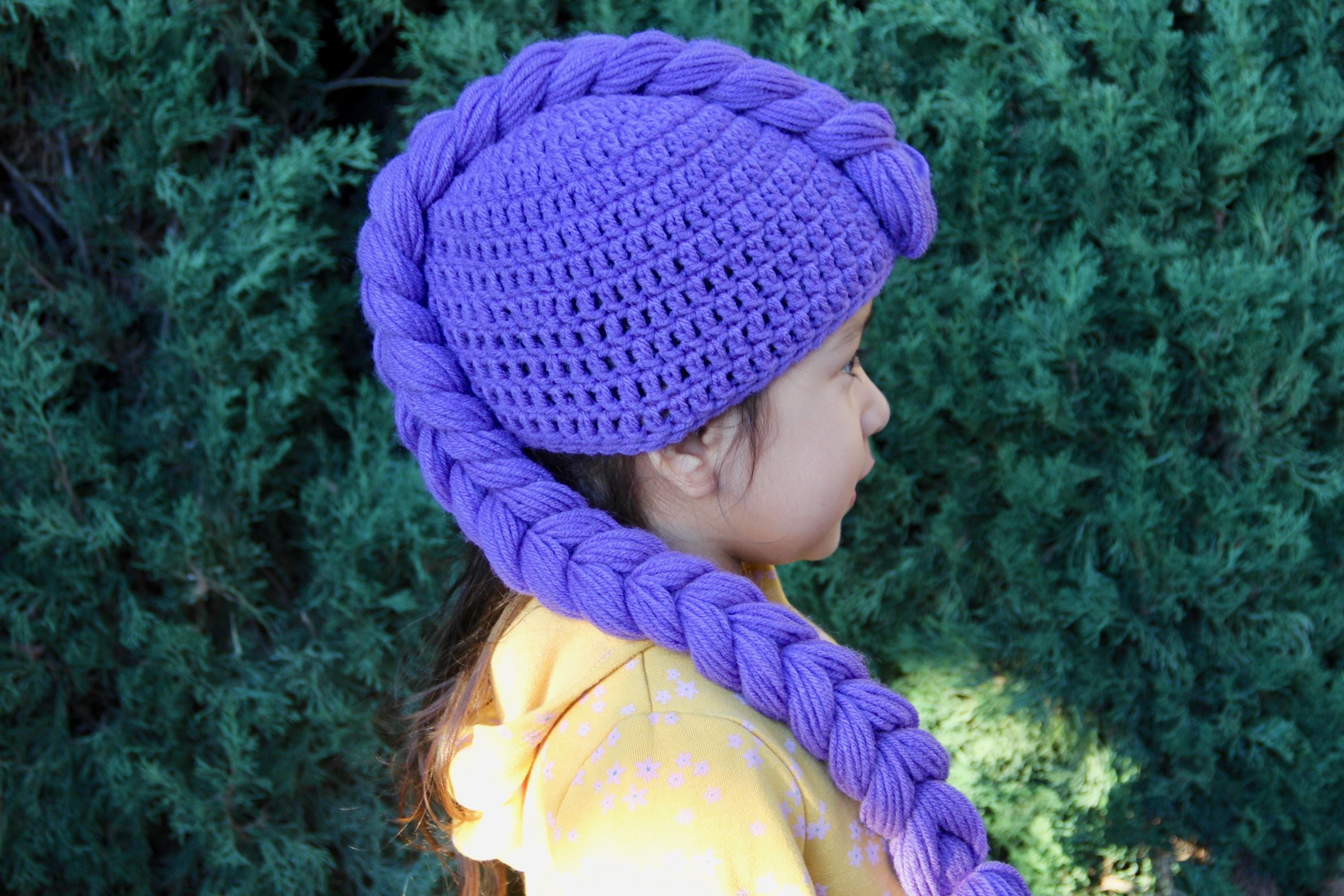 Winter hat, very nice made, very arm, bright purple color, handmade Lavender Winter Hat - Etsy main image 2