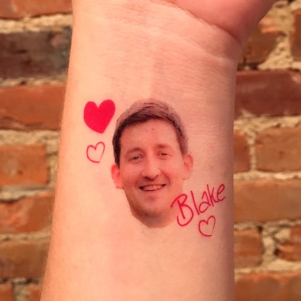 Groom Face Tattoo Etsy