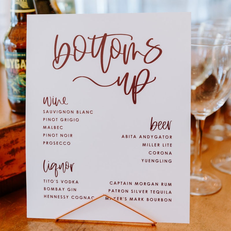 Hand Lettered Menu - Etsy