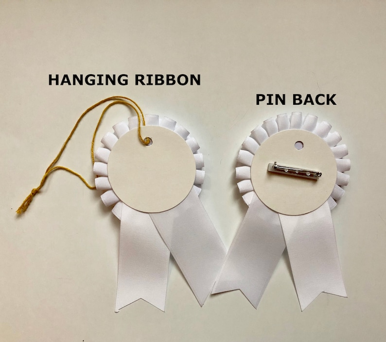 Custom Personalized Award Ribbon // for Any Event Any Design Etsy