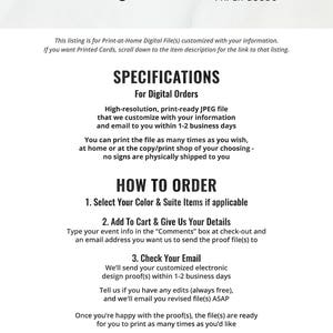 Dunkirk Designs reference guide for semi-custom invitations and paper goods. The guide includes information about digital orders, how to order, and how much can be customized. The guide also lists popular semi-custom design alterations such as color/font matching and combining multiple designs.