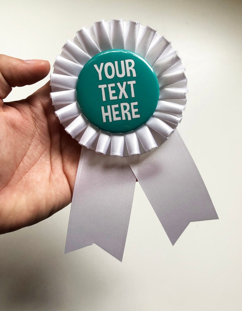 Custom Personalized Award Ribbon // for Any Event Any Design Etsy