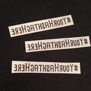 bachelorette party mini temporary tattoos // custom hashtag image 4