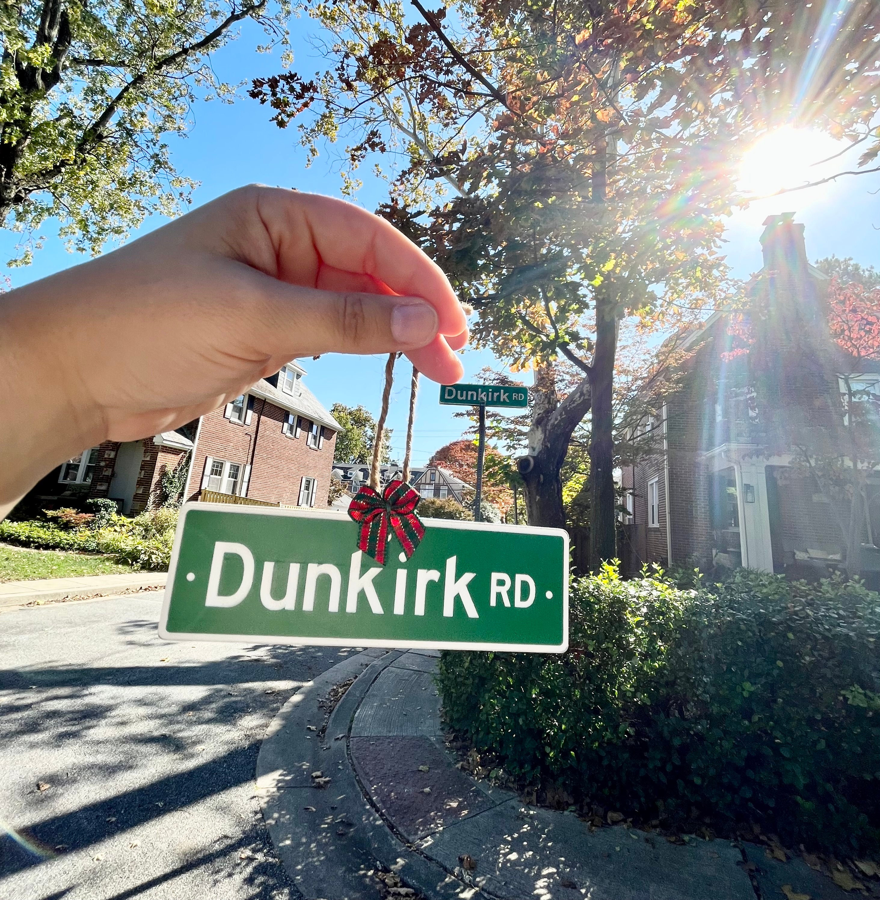 street sign ornament // custom laser engraved acrylic ornament // housewarming gift // going away or moving present