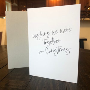 wensen we waren samen op kerst wenskaart // FYSIEKE KAART // optionele persoonlijke foto toegevoegd
