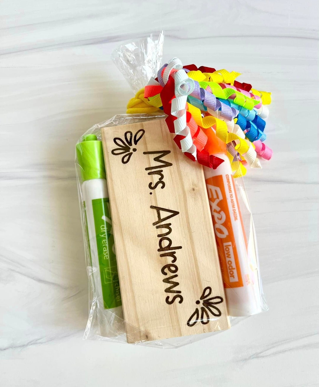 Personalized Erasers // Dry Erase // Laser Engraved Name // Teacher