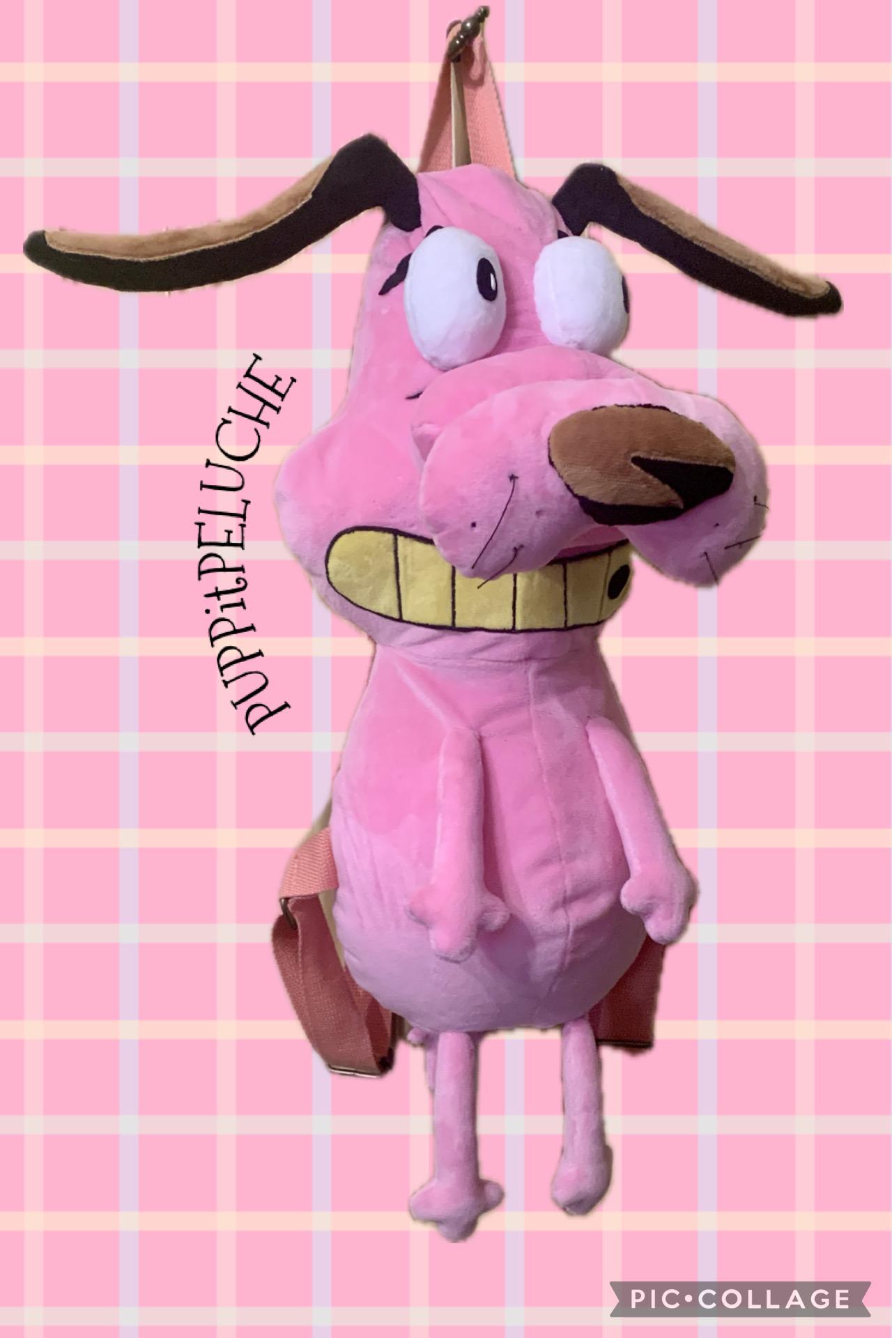 NEW Courage The Cowardly Dog Fuzzy Pink‎ Plush Figural Mini Backpack Courage The Cowardly Dog Fuzzy Mini Backpack | Mercari main image 3