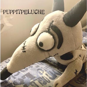Hund Sparky Plüsch handgemachte Figur Film Tim Burton "Frankenweenie"