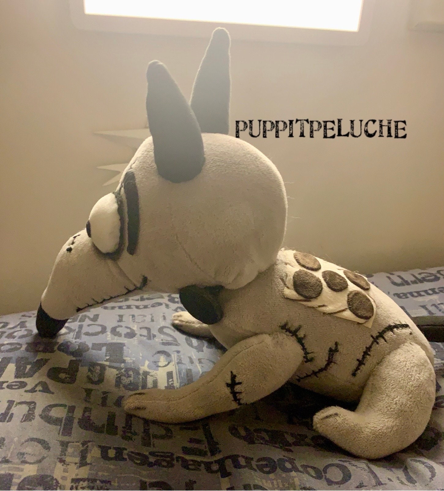 Sparky Dog Plush Handmade Character Movie Tim Burton s frankenweenie Etsy