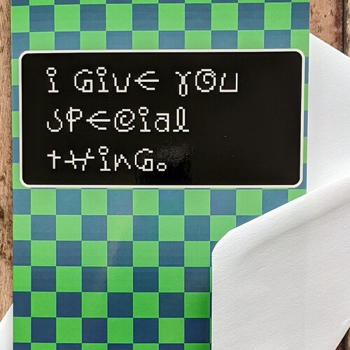 Earthbound Mr. Saturn Special Thing Card Gift Birthday Etsy