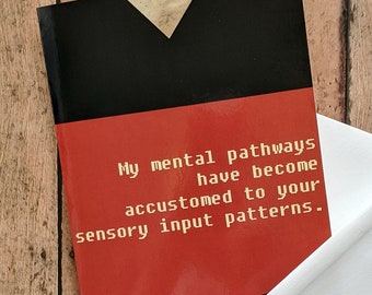 Star Trek Mental Pathways Sensory Input Greeting Card | gift | birthday | holiday | holiday | valentine | stocking
