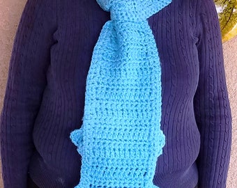 Turquoise "Ruffle" Scarf