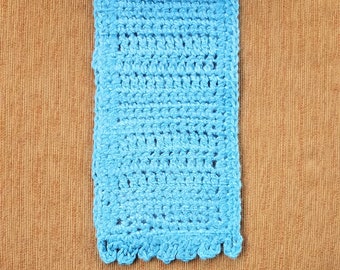 Turquoise "Picot" Scarf