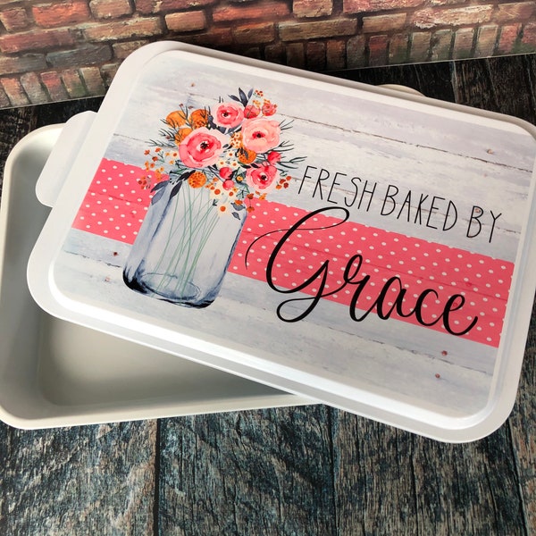 Personalized Cake Pan, Casserole Dishes, Wedding Shower Gifts, Personalized Gifts