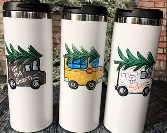 Travel Coffee Stainless Cup, UPS Christmas Gifts, Delivery Service Gifts, Mailman Christmas Gifts, FedEx Christmas Gifts, Mailman Coffee Mug