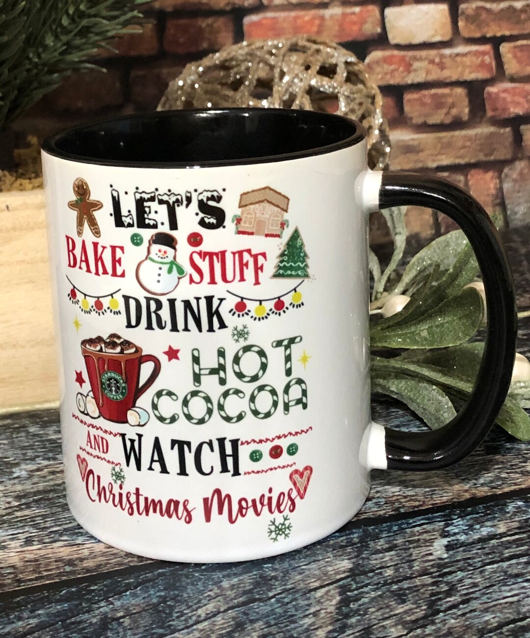 Let's Bake and Watch Christmas Movie Coffee Mugs Funny - Etsy