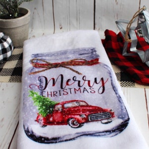 Country Bard With Red Truck Towel & Potholder Set main image 1
