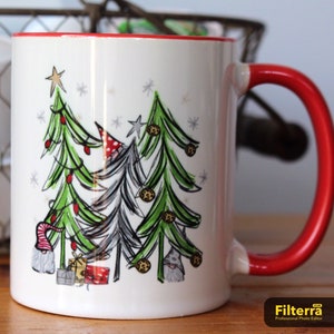 Christmas Gnome Mug, Garden Gnome Coffee Mug, Christmas Mugs, Coffee Cups, Funny Gnomes